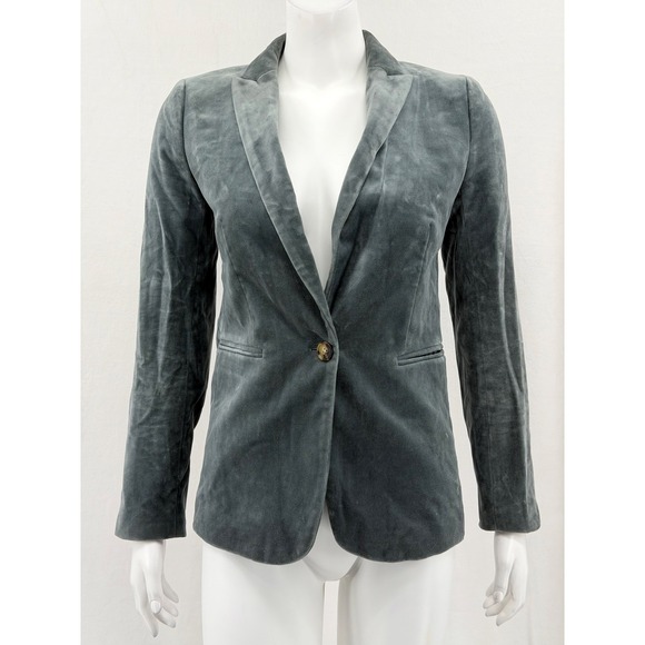 J.CREW Jackets & Blazers - J Crew Blazer Womens 0‎ Parke Velvet Career Staple Business Preppy 100% Cotton